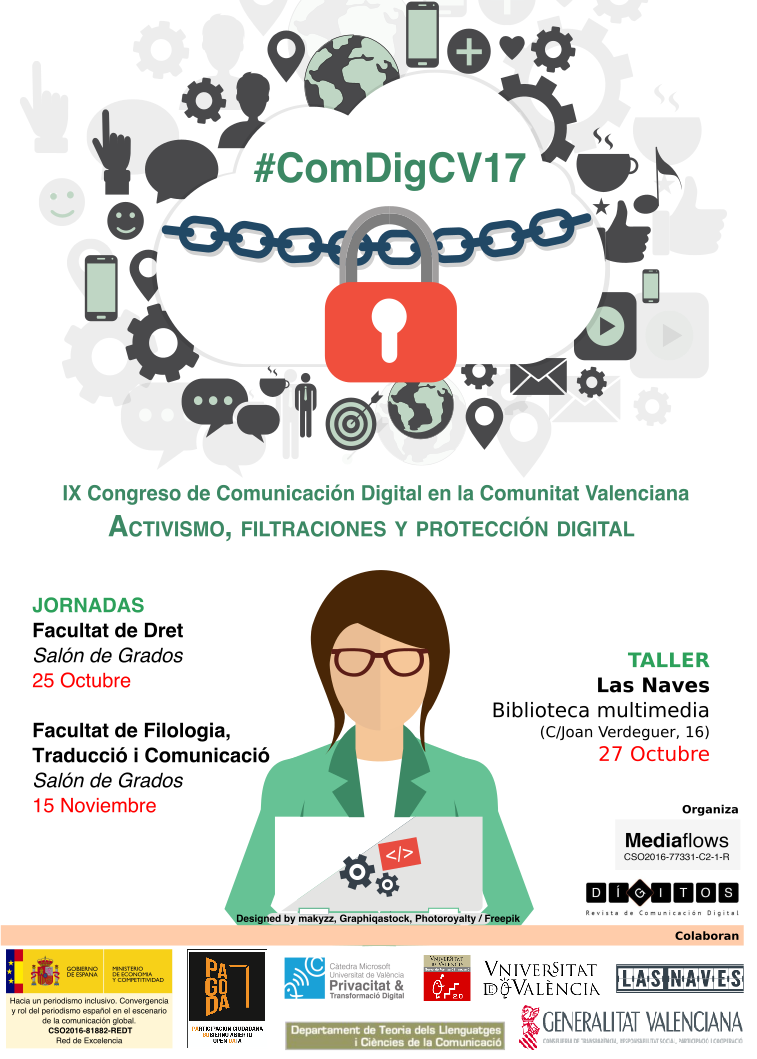 Cartell IX Congrés de Comunicació Digital a la Comunitat Valenciana